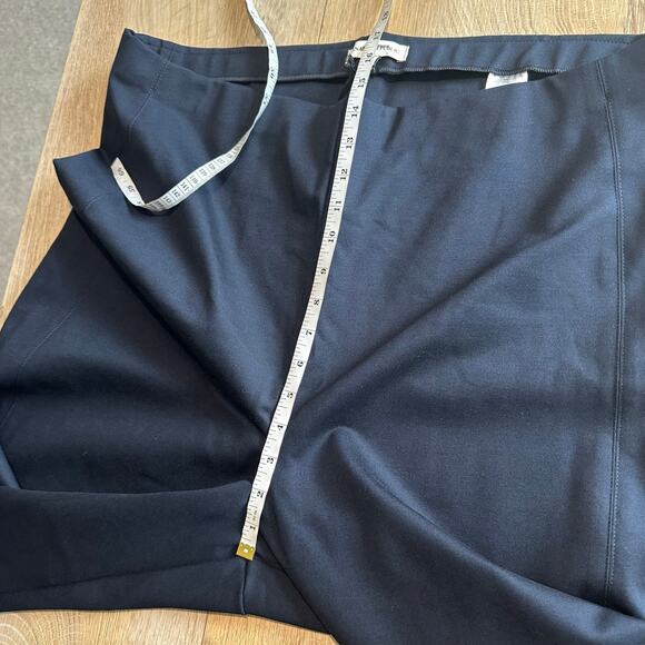 Banana Republic High Rise Wide Leg Cropped Everywhere Ponte Pant Blue 713496 XXL - Picture 10 of 11